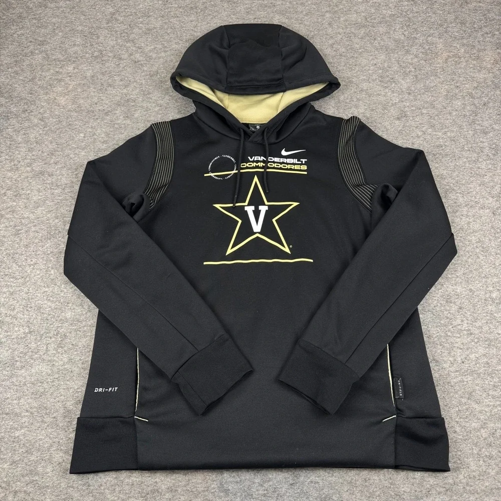Nike Dri Fit Vanderbilt Commodores Football Hoodie Sweatshirt Womens Medium M